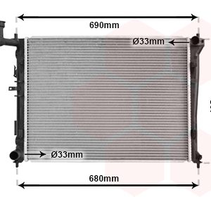 Radiator racire motor VAN WEZEL 82002179 – imagine produs