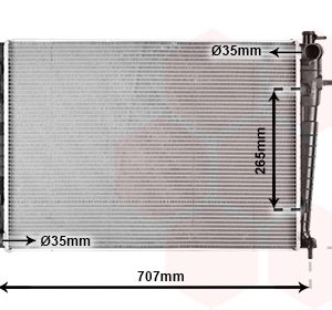 Radiator racire motor VAN WEZEL 82002204 – imagine produs