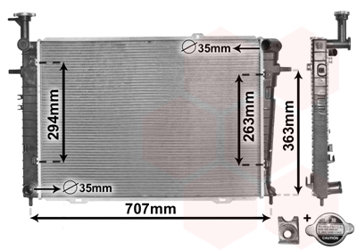Radiator racire motor VAN WEZEL 82002210 Radiator racire motor VAN WEZEL 82002210 – imagine produs