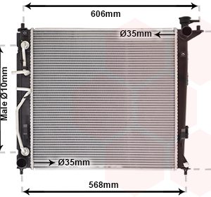 Radiator racire motor VAN WEZEL 82002282 – imagine produs