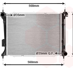 Radiator racire motor VAN WEZEL 82002309 – imagine produs
