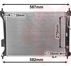 Radiator racire motor VAN WEZEL 82002428 – imagine produs