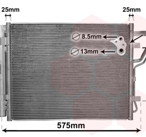 Condensator climatizare VAN WEZEL 82005189 Condensator climatizare VAN WEZEL 82005189 – imagine produs