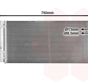 Condensator climatizare VAN WEZEL 82005190 Condensator climatizare VAN WEZEL 82005190 – imagine produs