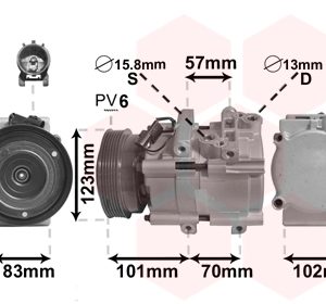 Compresor climatizare VAN WEZEL 8200K209 Compresor climatizare VAN WEZEL 8200K209 – imagine produs