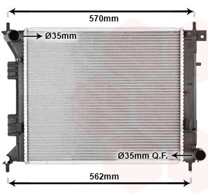 Radiator racire motor VAN WEZEL 82012701 Radiator racire motor VAN WEZEL 82012701 – imagine produs