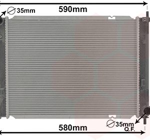 Radiator racire motor VAN WEZEL 82012710 Radiator racire motor VAN WEZEL 82012710 – imagine produs