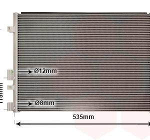 Condensator climatizare VAN WEZEL 82015711 – imagine produs