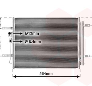 Condensator climatizare VAN WEZEL 82015712 – imagine produs