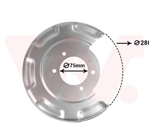 Protectie stropire disc frana VAN WEZEL 8244374 – imagine produs