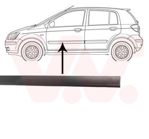 Elemente decorative / protectie portiera VAN WEZEL 8252423 – imagine produs