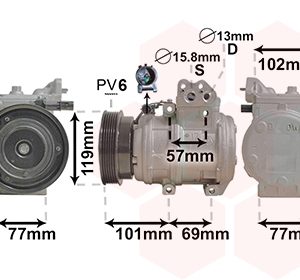 Compresor climatizare VAN WEZEL 8300K146 Compresor climatizare VAN WEZEL 8300K146 – imagine produs