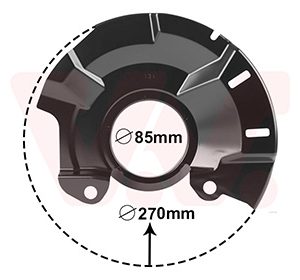 Protectie stropire disc frana VAN WEZEL 8323371 Protectie stropire disc frana VAN WEZEL 8323371 – imagine produs