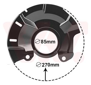 Protectie stropire disc frana VAN WEZEL 8323372 – imagine produs