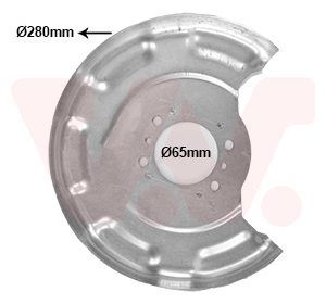 Protectie stropire disc frana VAN WEZEL 8323373 – imagine produs
