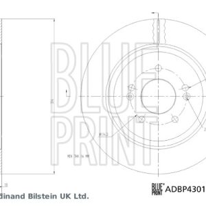 Disc frana BLUE PRINT ADBP430105 – imagine produs