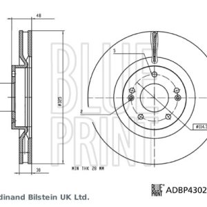Disc frana BLUE PRINT ADBP430235 – imagine produs