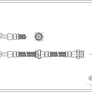 Furtun frana CORTECO 19033520 – imagine produs