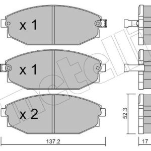 Set placute frana METELLI 22-0363-0 – HYUNDAI | AutoRival