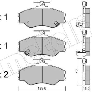 Set placute frana METELLI 22-0366-0 – HYUNDAI | AutoRival