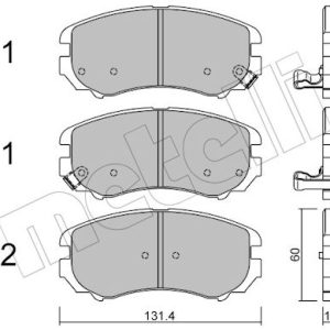 Set placute frana METELLI 22-0503-0 – HYUNDAI | AutoRival