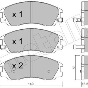 Set placute frana METELLI 22-0506-0 – HYUNDAI | AutoRival