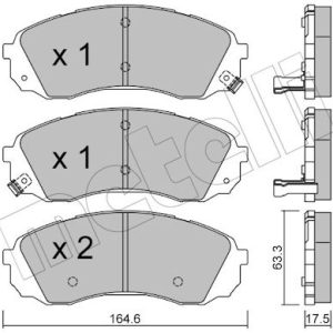 Set placute frana METELLI 22-0785-0 – HYUNDAI | AutoRival