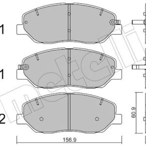 Set placute frana METELLI 22-0787-0 – HYUNDAI | AutoRival