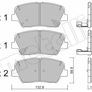 Set placute frana METELLI 22-1026-0 – HYUNDAI | AutoRival