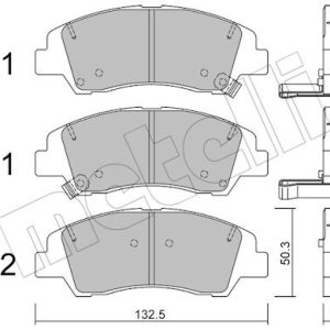 Set placute frana METELLI 22-1091-0 – HYUNDAI | AutoRival