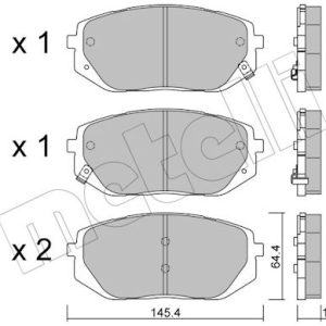 Set placute frana METELLI 22-1300-0 – HYUNDAI | AutoRival