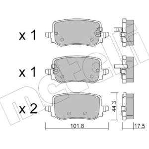 Set placute frana METELLI 22-1301-0 – HYUNDAI | AutoRival