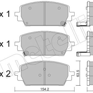 Set placute frana METELLI 22-1303-0 – HYUNDAI | AutoRival
