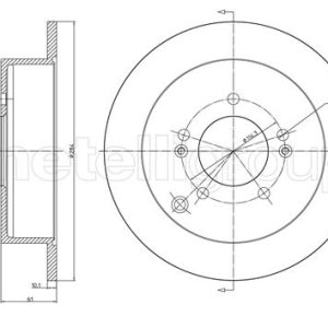 Disc frana METELLI 23-0592C – HYUNDAI | AutoRival