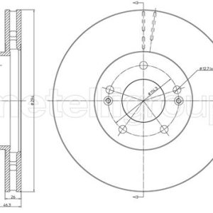 Disc frana METELLI 23-0593C – HYUNDAI | AutoRival