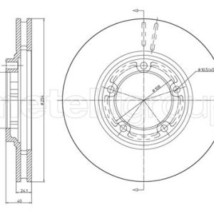 Disc frana METELLI 23-0596 – HYUNDAI | AutoRival