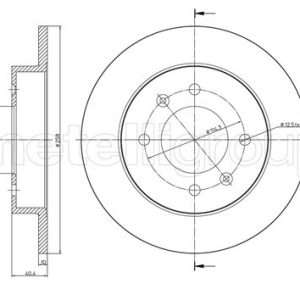 Disc frana METELLI 23-0713 – HYUNDAI | AutoRival