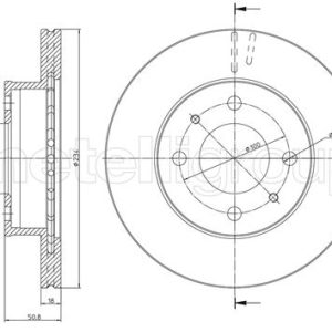 Disc frana METELLI 23-0836 – HYUNDAI | AutoRival