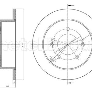 Disc frana METELLI 23-0869C – HYUNDAI | AutoRival