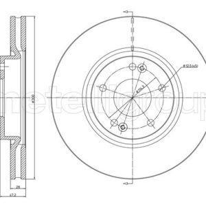 Disc frana METELLI 23-0925C – HYUNDAI | AutoRival