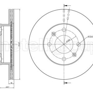 Disc frana METELLI 23-0926C – HYUNDAI | AutoRival
