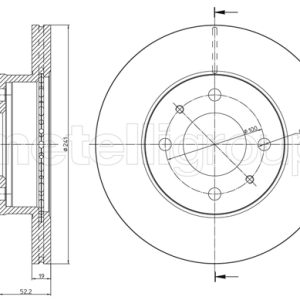 Disc frana METELLI 23-0955 – HYUNDAI | AutoRival