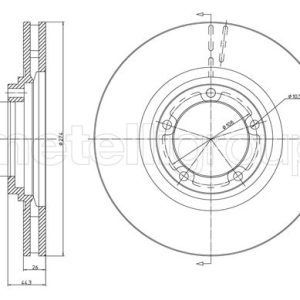 Disc frana METELLI 23-1079C – HYUNDAI | AutoRival