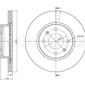 Disc frana METELLI 23-1104 – HYUNDAI | AutoRival