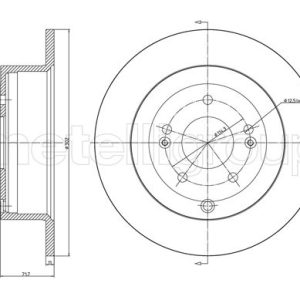Disc frana METELLI 23-1143C – HYUNDAI | AutoRival