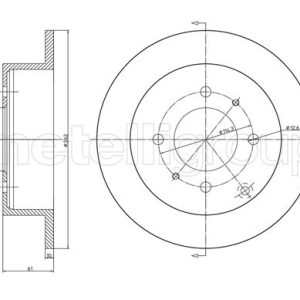 Disc frana METELLI 23-1207C – HYUNDAI | AutoRival