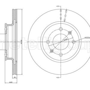 Disc frana METELLI 23-1265C – HYUNDAI | AutoRival