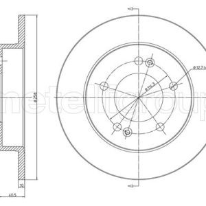 Disc frana METELLI 23-1284C – HYUNDAI | AutoRival