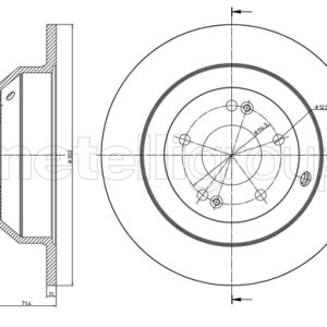Disc frana METELLI 23-1347C – HYUNDAI | AutoRival