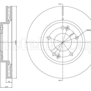 Disc frana METELLI 23-1377C – HYUNDAI | AutoRival
